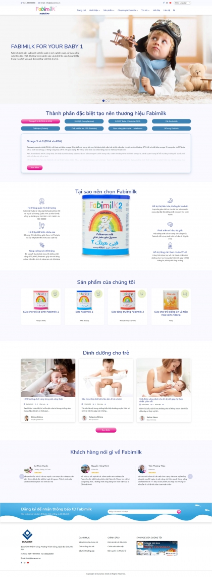 Sữa Fabimilk của Tập đoàn Biofoodnutrition SE