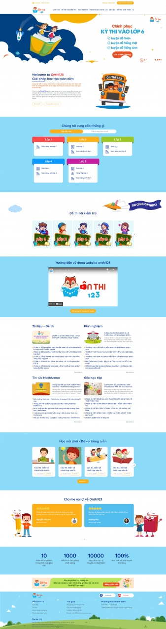 Onthi123.vn - Giải pháp học Online hiệu quả