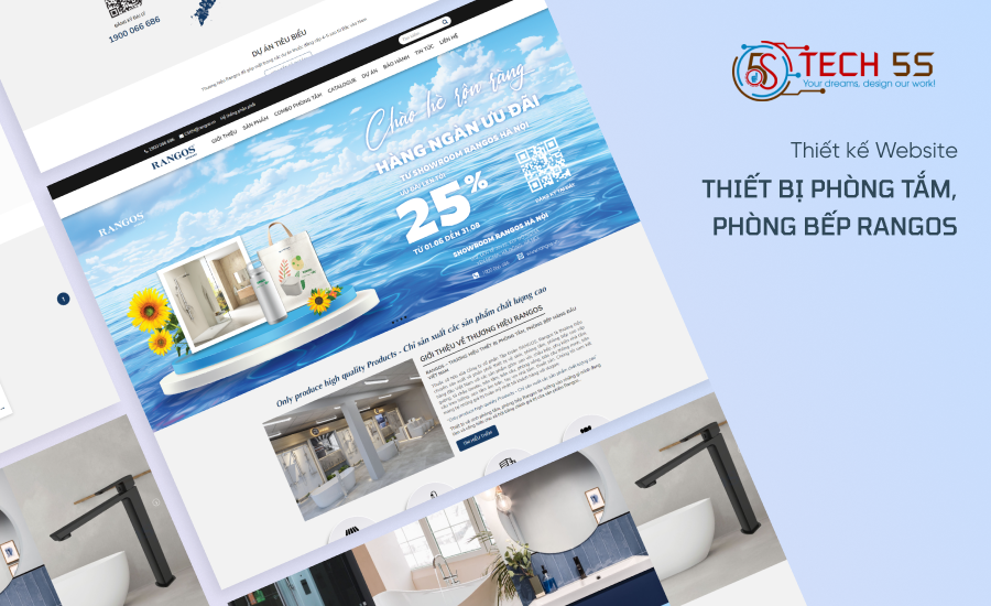 thiết kế website thiết bị vệ sinh cho thương hiệu Rangos